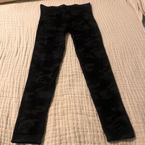 SPANX Black Camouflage Leggings